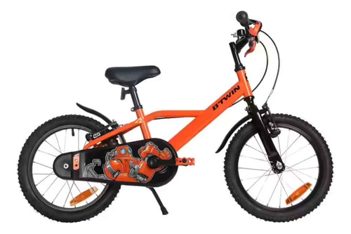 Bicicleta Para Niños Hyc500 Robot 16  4 - 6 Años Naranja