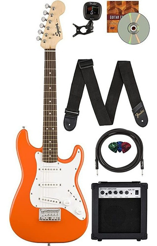 Fender Squier - Paquete De Guitarra Eléctrica De Tamaño 3.