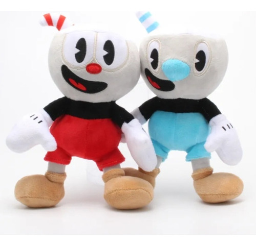 Peluches Cuphead Y Mugman, Pack 2 Personajes. 