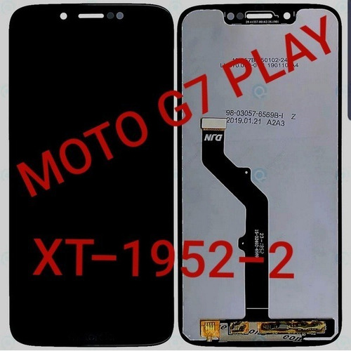 Tela Touch Display Frontal Moto G7 Xt1952-2 Promoção Play