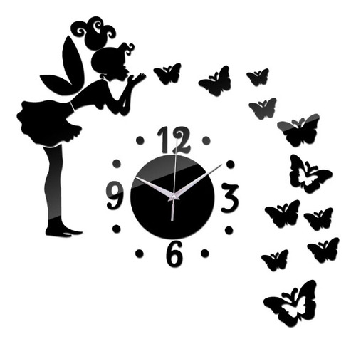 Relojes De Pared Hada Y Mariposas