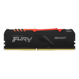 Memória Gamer Fury Beast Rgb 16gb Ddr4 Cl16 Dimm Kingston