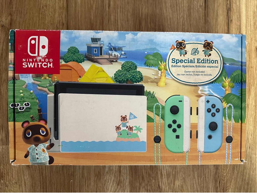 Nintendo Switch Animal Crossing + 3 Juegos +estuche Obsequio