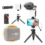Kit De Vlogging Para Smartphone Uskeyvision Vlog K2 -negro