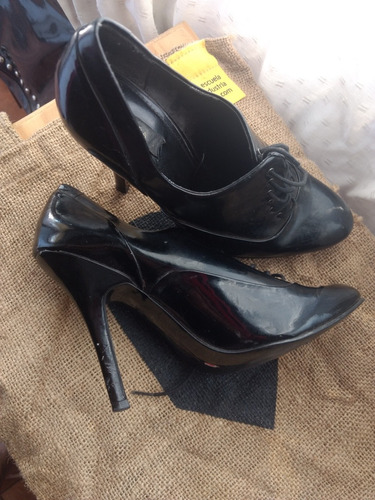 Zara Zapatos Charol Cuero Dark Gothic