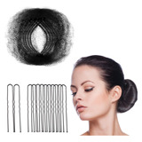 Hair Nets - Juego De 50 Alfileres Invisibles De Malla Elstic