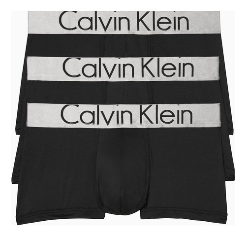 Trunks Calvin Klein Steel Micro Paquete De 3 Hombre Negro