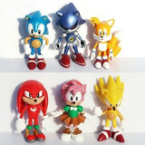 Coleção 6 Bonecas Em Miniatura Do Sonic The Hedgehog Amy Tai