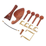 Accesorios Para Violín 4/4 Piezas De Madera, Cordal, Reposac