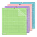 Kit 4 Tapete De Corte Cricut Cameo 12''x12'' Con Raspador