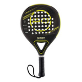 Paleta Padel Quick Paddle Fibra Vidrio Redonda Cke Color Amarillo