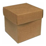 Caixa Cubo Lisa Kraft M Cromus 15x15x15cm 1und