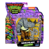 Figura De Acción Bandai Tmnt Movie Rocksteady + Accesorios