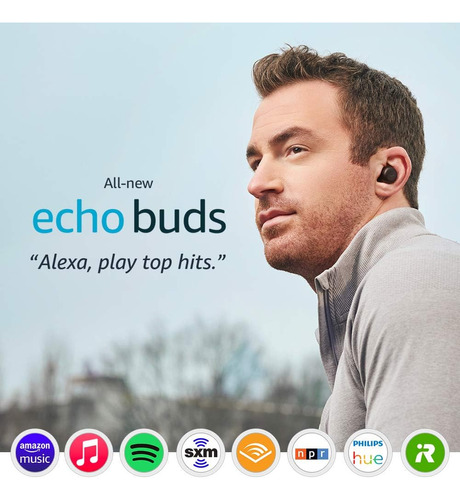 Audífonos Inalambricos Amazon Echo Buds + Estuche Negro