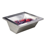 Braseiro Inox Para Churrasqueira Carvão 485x50 Cm Promoção