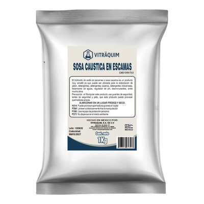 1 Kilo Sosa Caustica En Escamas Vitraquim Materia | MercadoLibre