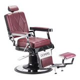 Cadeira De Barbeiro Reclinável Vermelha Harley Premium Profissional Dompel