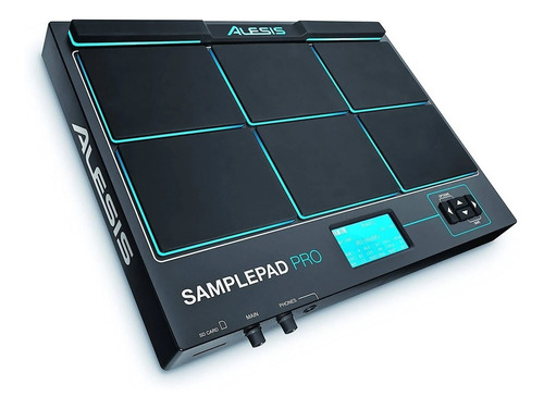 Percussão Eletrônica Alesis 8 Pads Sample Pad Pro Midi Led