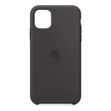 Carcasa De Silicona Apple Para iPhone 11 Negra