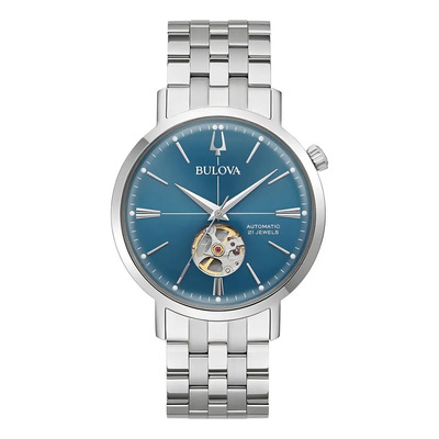 Reloj Bulova Aerojet Para Caballero 96a277 Color de la correa Plata Color del bisel Plata Color del fondo Azul | Meses sin interés