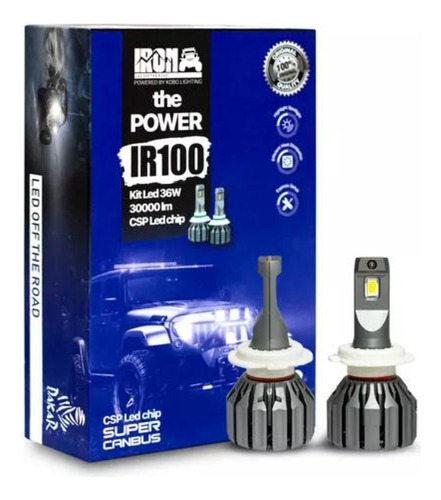 Kit Focos Iron Led Ir100 Original H4 H7 Hb3 Hb4 880 881 Auto