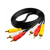 Cable Rca Audio Stereo Video 5 Metros De 3 Rca A 3 Rca Av