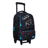 Mochila Carro Intantil Niño Qubo Star Play Negro Head