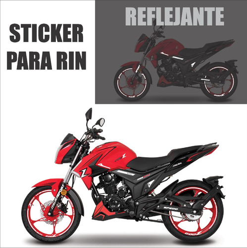 Sticker Para Rin Italika Linea Z, 125z, 150z, 200z, 250z 