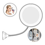 Espejo Led Flexible De Maquillaje Con Aumento 10x