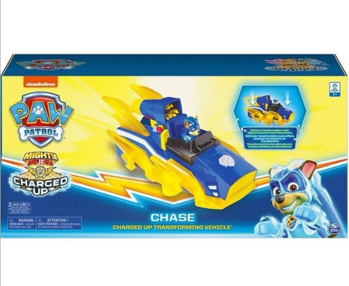 Vehiculo 2 En 1 Paw Patrol Mighty  Transformador Cargado