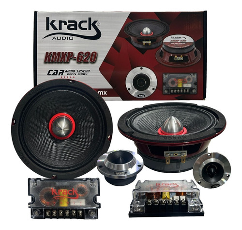 Set De Medios Krack 6.5 Kmxp-620 160 W Y 6 Ohm