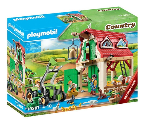 Playmobil Country 70887 Granja Con Cria De Animales Pequeños