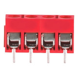 5x Pack Terminal Eléctrico Kf301- Rojo 4 Pin