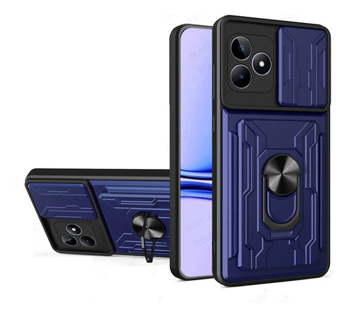 Capa Para Realme C53 C33 C30 Deslizar Lente Protecção