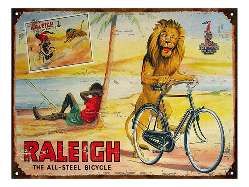 Chapa Publicidad Antigua Bicicleta Bici Raleigh Y236