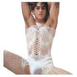 Calzon De Encaje Flor Para Hombre Encaje Sexy Pijamas Corset