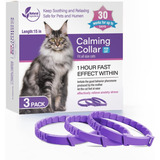 3x Collar Calmante Gato Ajustable Calma Ansiedad Relajante