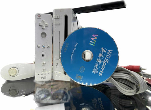 Consola Nintendo Wii + Wii Sports Con Accesorios Completa 