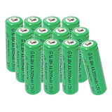 Paquete De 12 Baterias Recargables Ni-mh De 1.2 V Aa 2500 Ma