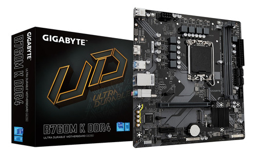 Tarjeta Madre Gigabyte B760m-k 1700 Ddr4 Micro-atx Rev. 1.0