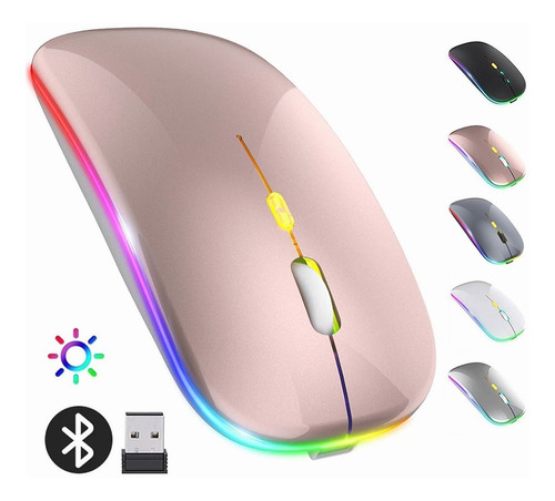 Mouse Bluetooth Silencio Inalámbrico Recargable Para iPad/pc