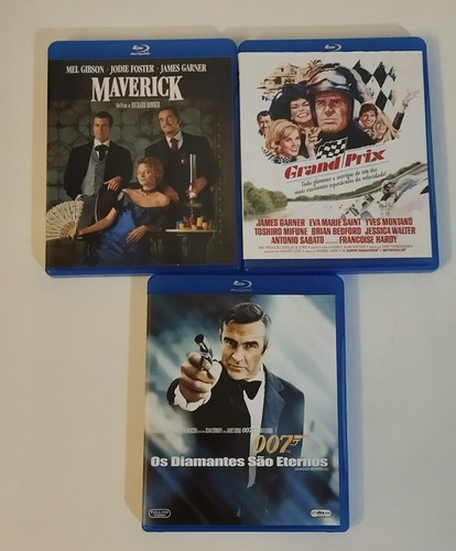 Blu-ray 007 Os Diamantes São Eternos, Grand Prix, Maverick 