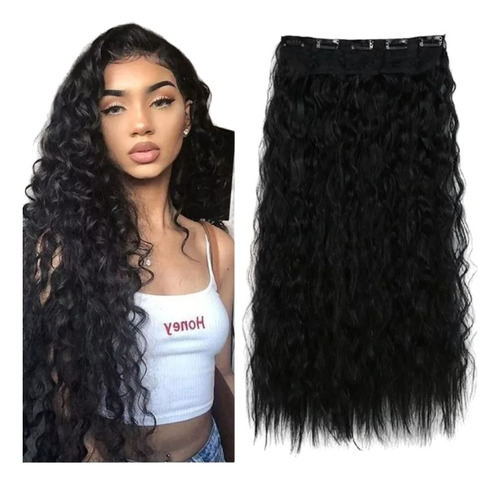 Aplique Cacheado Afro Tic Tac 60cm Alongamento Super Natural