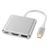 Adaptador Usb C A Hdmi 4k Usb Carga Thunderbolt Macbook M2