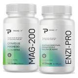 Magnesio Mag-200 Y Enzimas Enzi-pro Combo Primetech