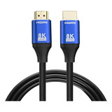 Cable Hdmi 2.1 Certificado 48gbps 2 Mts Ultra Hd 4k 8k