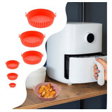 Kit 6 Forro Air Fryer De Silicone Reutilizável Antiaderente