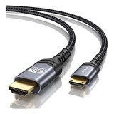 Cable Hdmi Mini A Hdmi 6ft, 4k 60hz - Gris