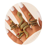 Anillo Serpiente Para Mujer Anillo Serpiente Gotica Anillos