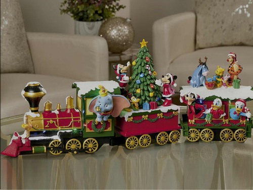 Tren Navideño Disney Mickey Mouse Musical Luces Minnie Dumbo